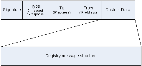 Structure of UDP message